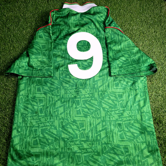 Hugo Sanchez Mexico Umbro 1993 COPA AMERICA Soccer Jersey XL