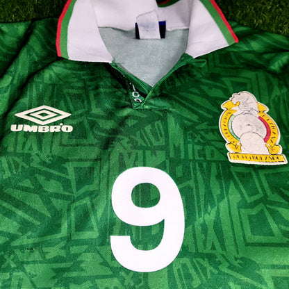 Hugo Sanchez Mexico Umbro 1993 COPA AMERICA Soccer Jersey XL
