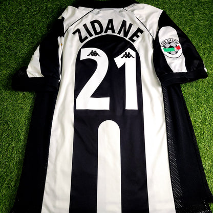 Zidane Juventus 1997 1998 Kappa Home Soccer Jersey XL