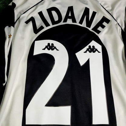 Zidane Juventus 1997 1998 Kappa Home Soccer Jersey XL