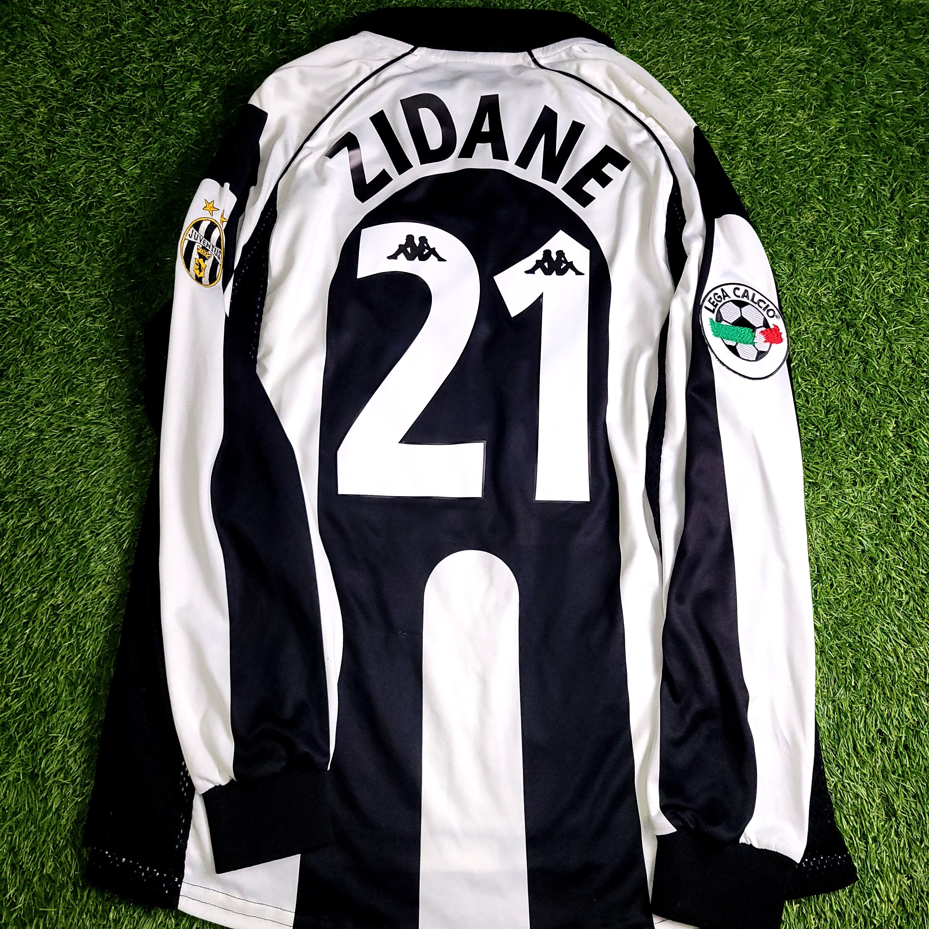 Zidane Juventus 1997 1998 Long Sleeve Kappa Soccer Jersey M
