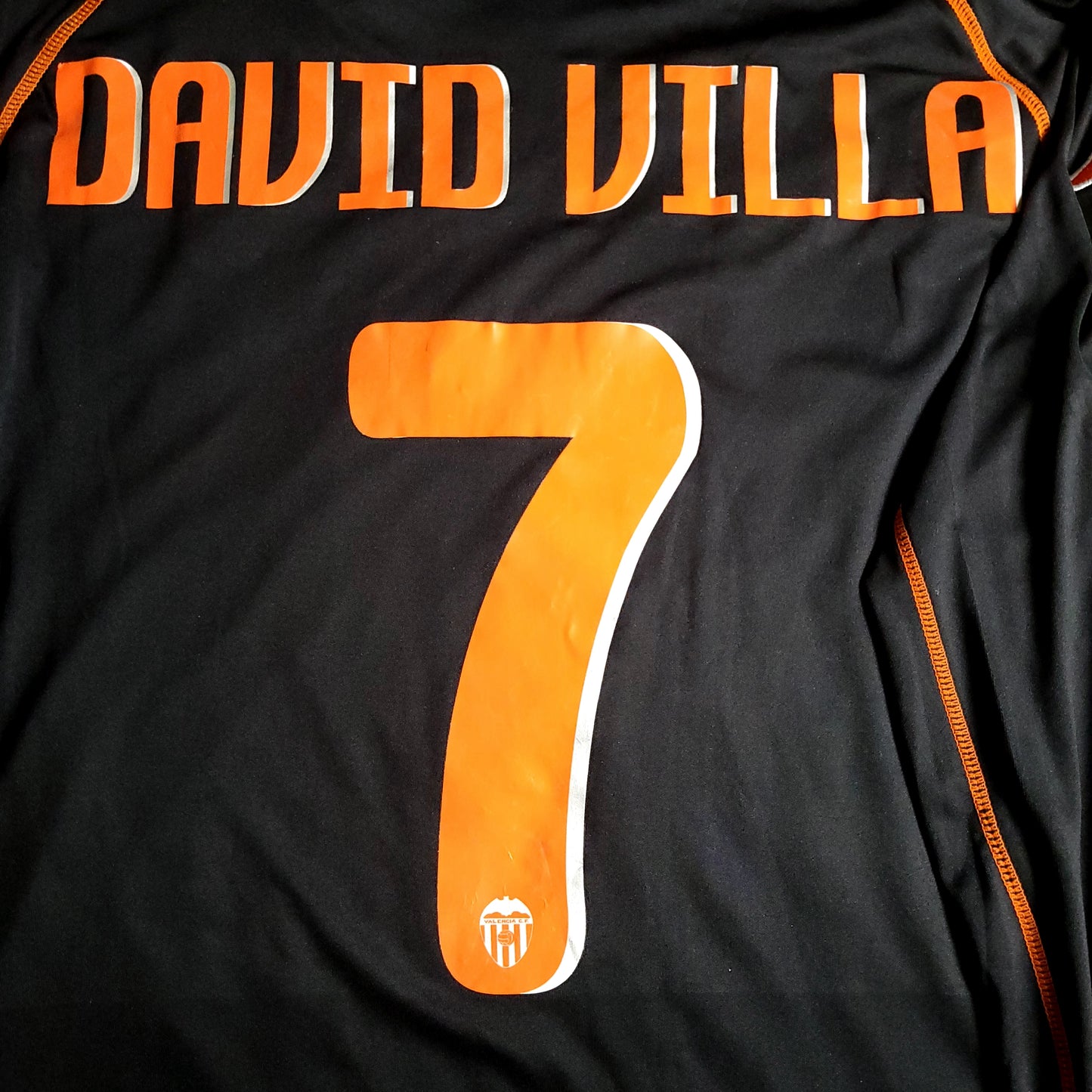 Villa Valencia Kappa 2009 2010 Away Soccer Jersey XL