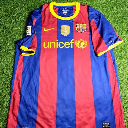 Messi Barcelona 2010 2011 Home Soccer Jersey XL SKU# 382354-488 - ForeverSoccerJerseys