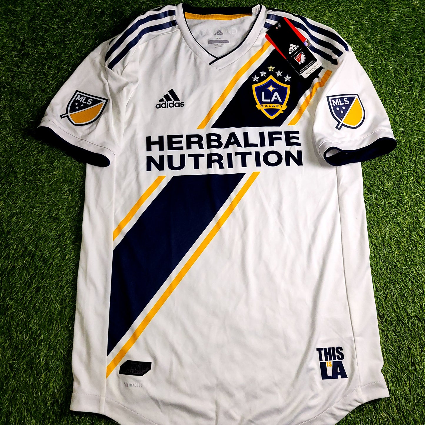 Ibrahimovic Los Angeles LA Galaxy 2018 2019 PLAYER ISSUE Soccer Jersey BNWT M SKU# CE3300