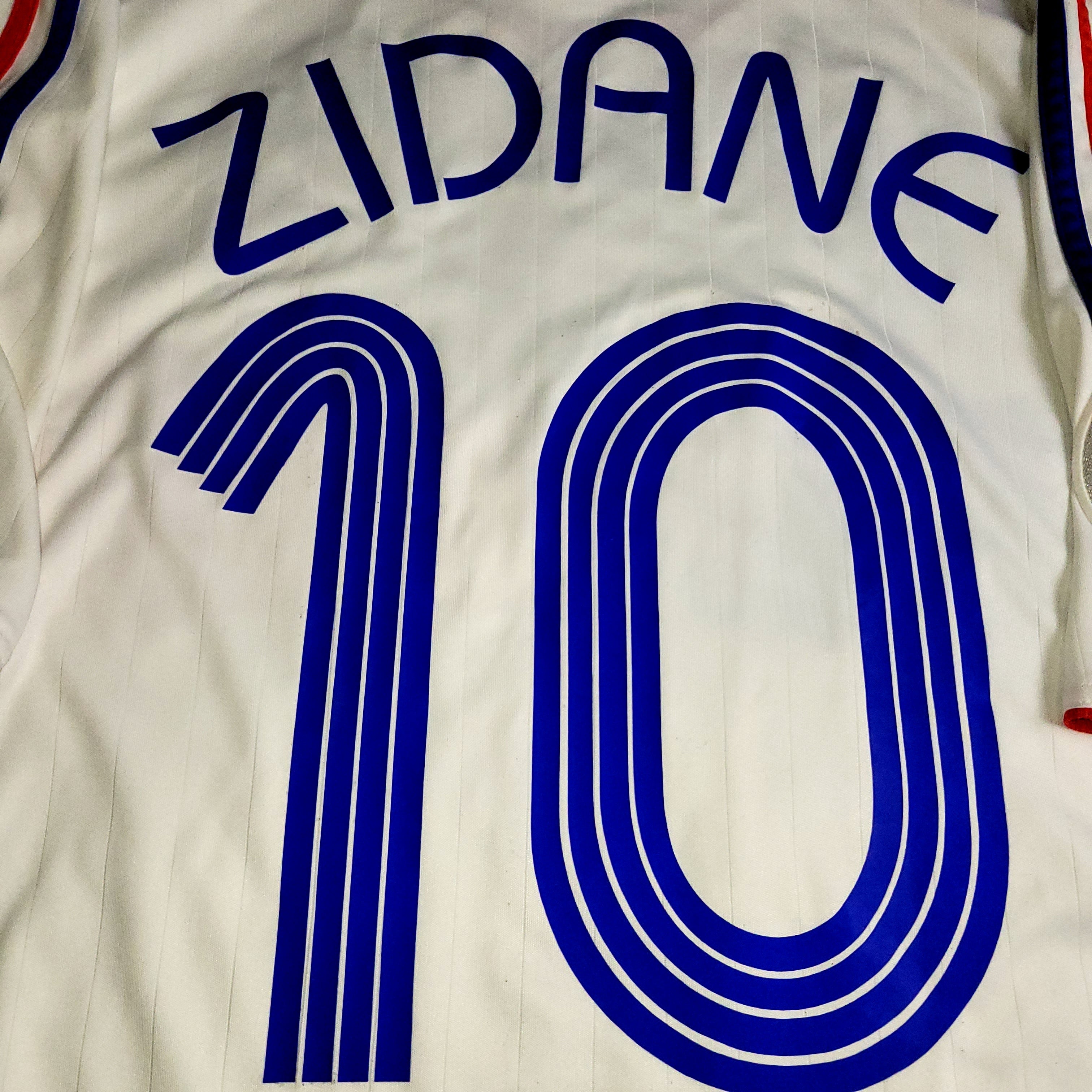 Zidane France 2006 WORLD CUP FINAL Away Soccer Jersey XL SKU
