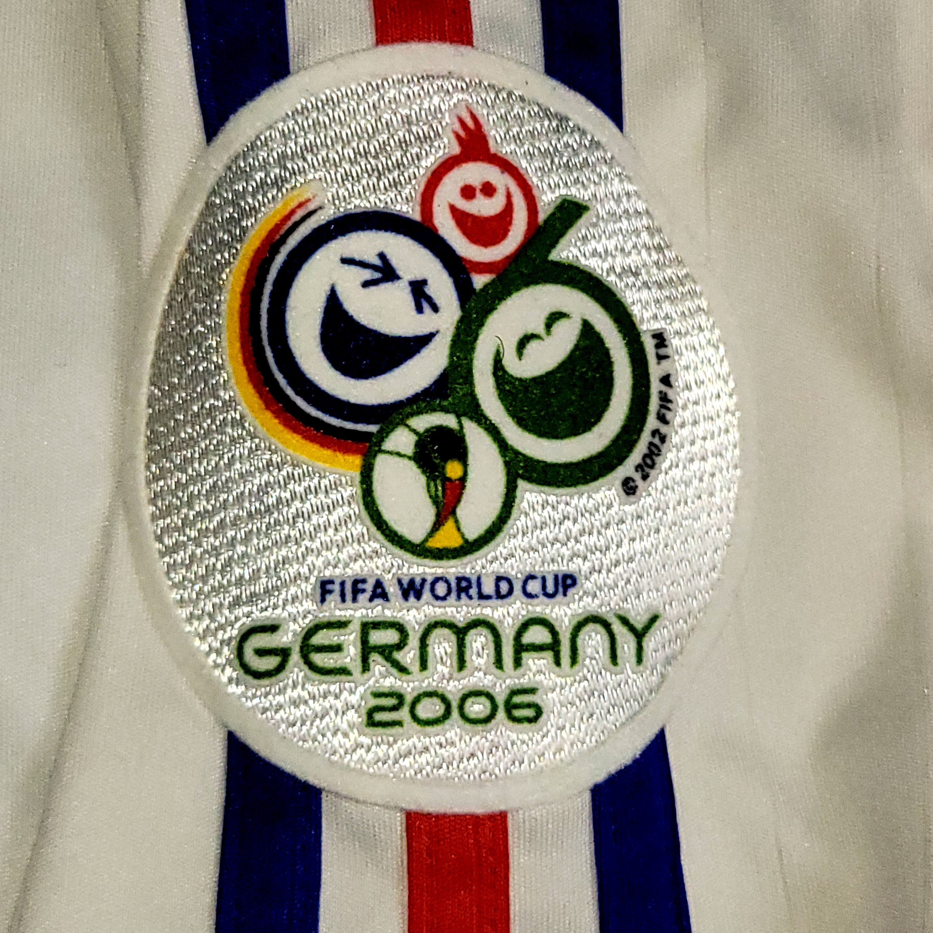 Zidane France 2006 WORLD CUP FINAL Away Soccer Jersey XL SKU