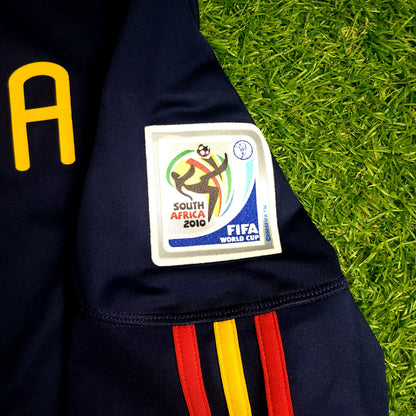 Iniesta Spain 2010 WORLD CUP Final Away Soccer Jersey M SKU# P47896 - ForeverSoccerJerseys