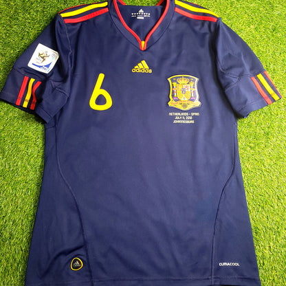 Iniesta Spain 2010 WORLD CUP Final Away Soccer Jersey M SKU# P47896 - ForeverSoccerJerseys