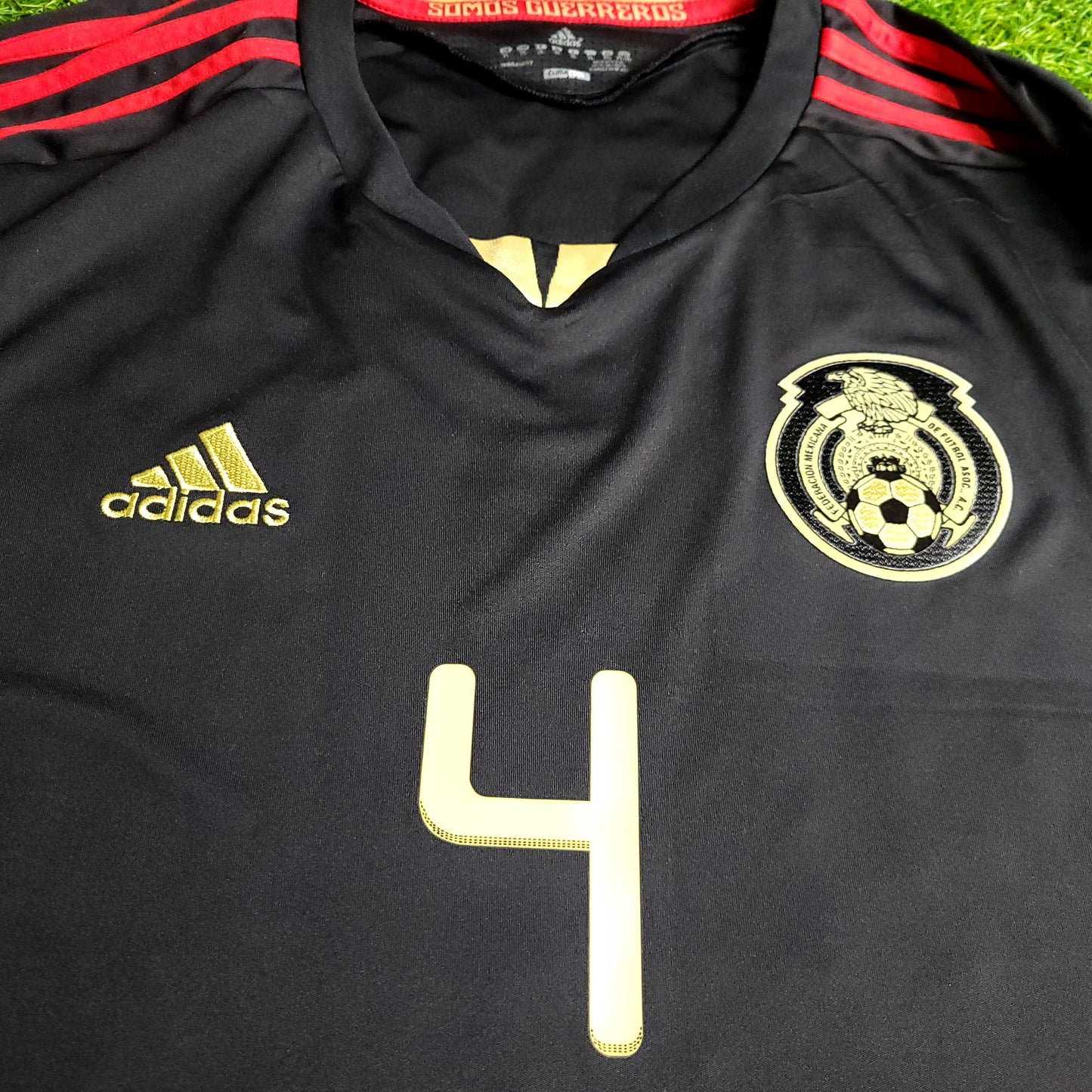 Marquez Mexico 2011 GOLD CUP FINAL Long Sleeve Soccer Away Jersey XL SKU# V13582 - ForeverSoccerJerseys