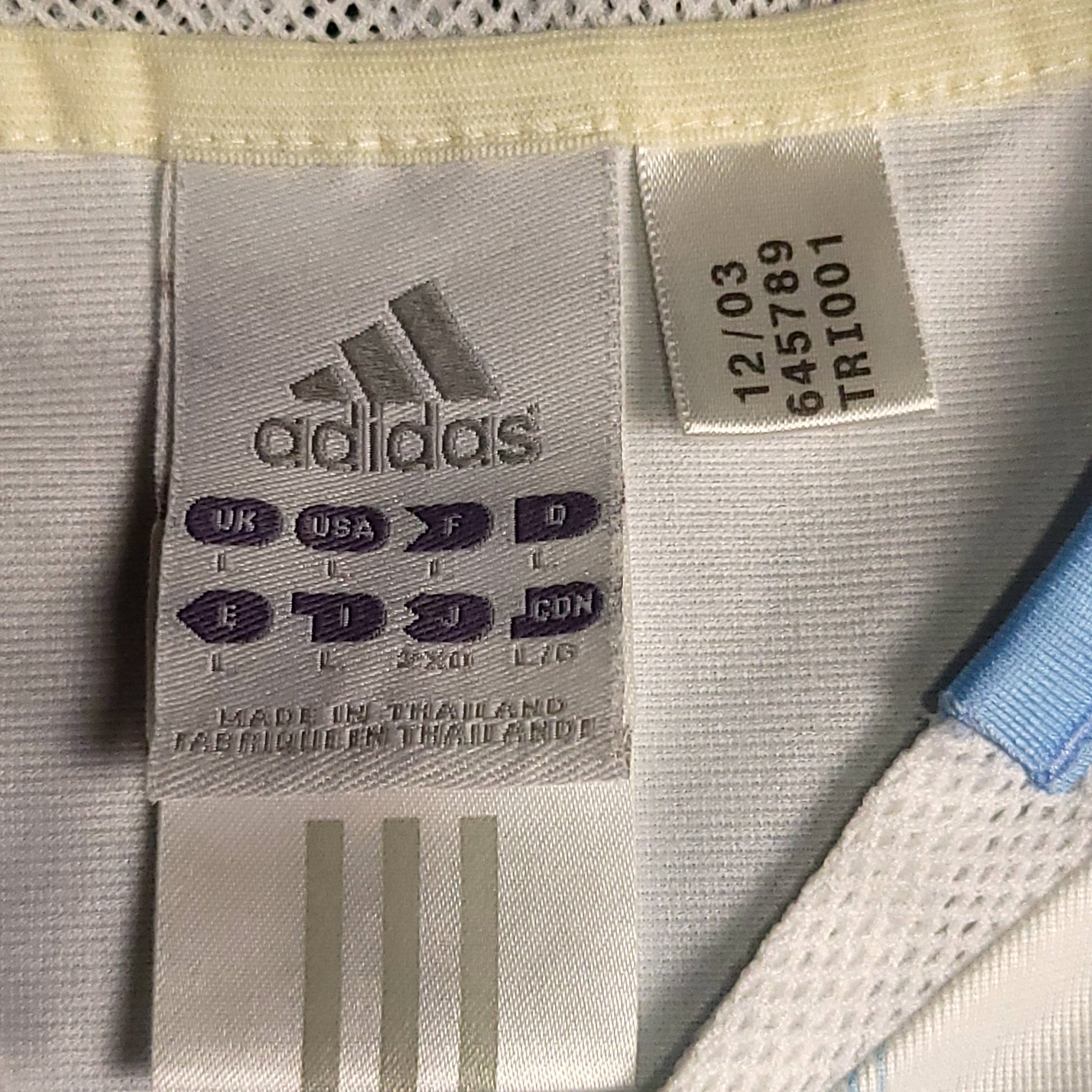 Messi Argentina 2004 2005 DEBUT Home Soccer Jersey L SKU# 645789 - ForeverSoccerJerseys