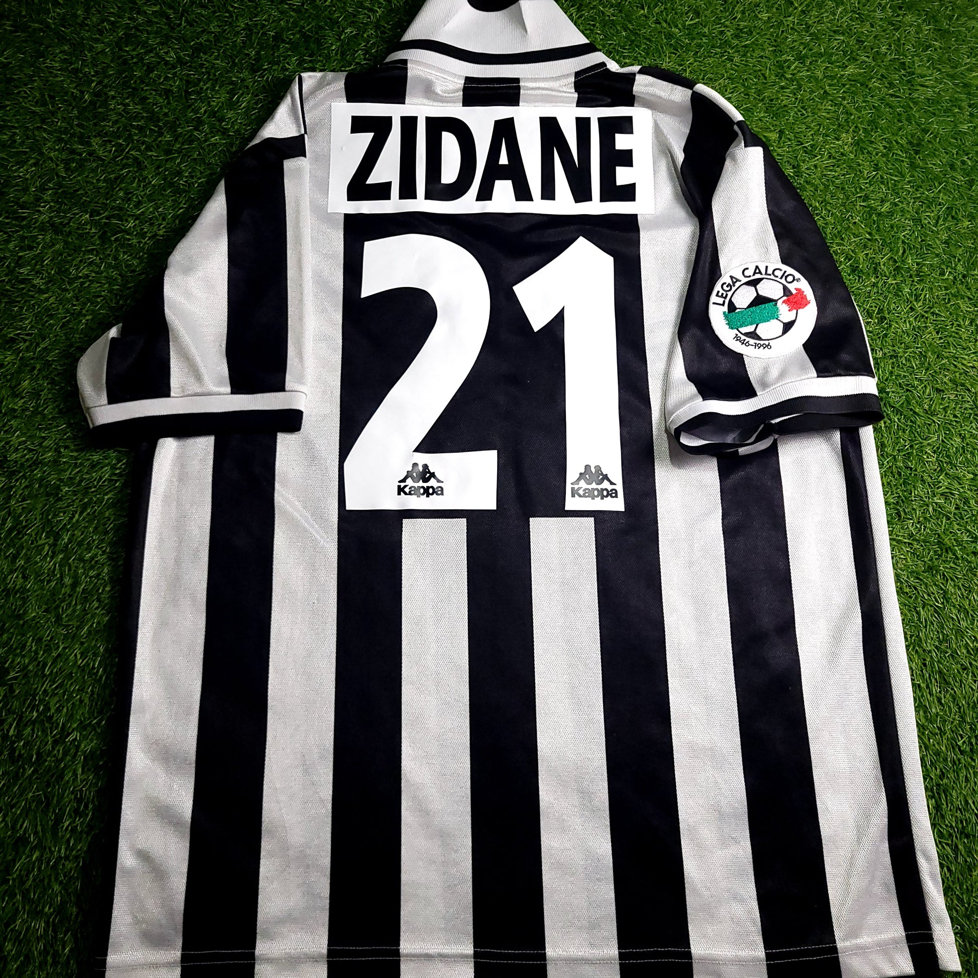Zidane Juventus Kappa 1996 1997 DEBUT Soccer Jersey L - ForeverSoccerJerseys