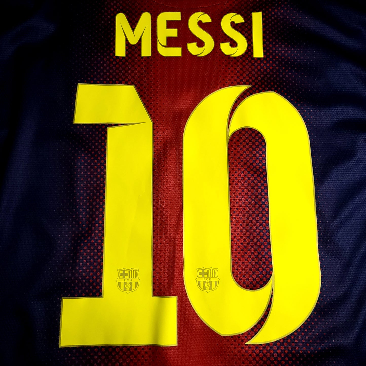 Messi Barcelona 2012 2013 Long Sleeve Soccer Jersey XL SKU# 478324-410