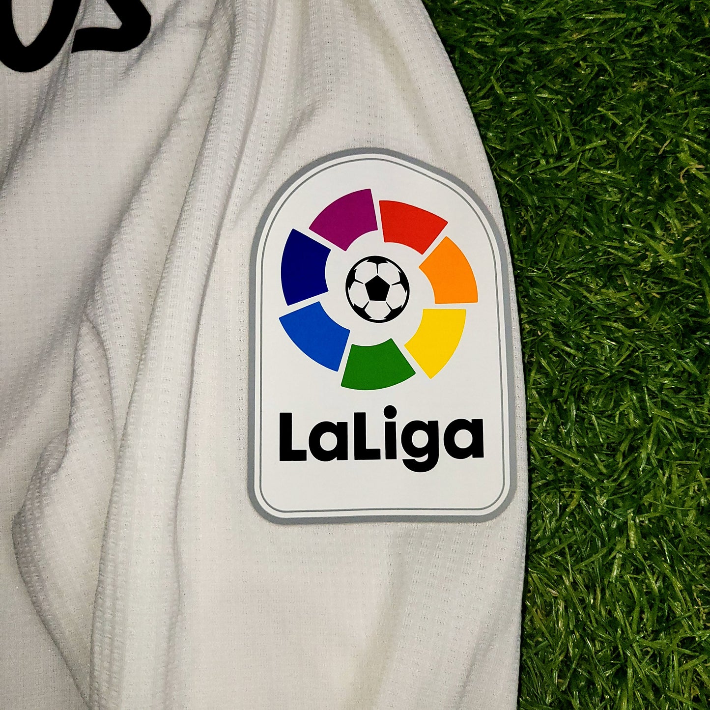 Ramos Real Madrid Away PLAYER ISSUE 2018 2019 Soccer Jersey L SKU# DQ0869 - ForeverSoccerJerseys
