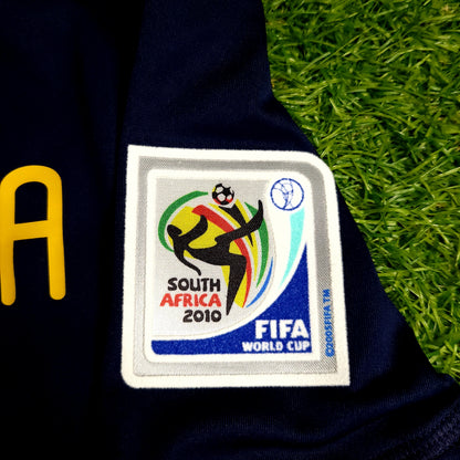 Villa Spain 2010 WORLD CUP FINAL Away Soccer Jersey M SKU# P47896 - ForeverSoccerJerseys