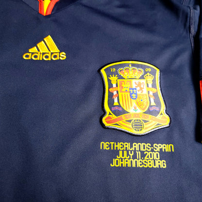 Villa Spain 2010 WORLD CUP FINAL Away Soccer Jersey M SKU# P47896 - ForeverSoccerJerseys