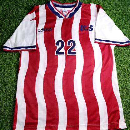 Lalas USA US 1994 WORLD CUP Adidas Home Soccer Jersey L