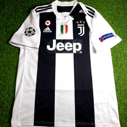 Cristiano Ronaldo Juventus 2018 2019 DEBUT UEFA Soccer Jersey BNWT L SKU# CF3489 - ForeverSoccerJerseys