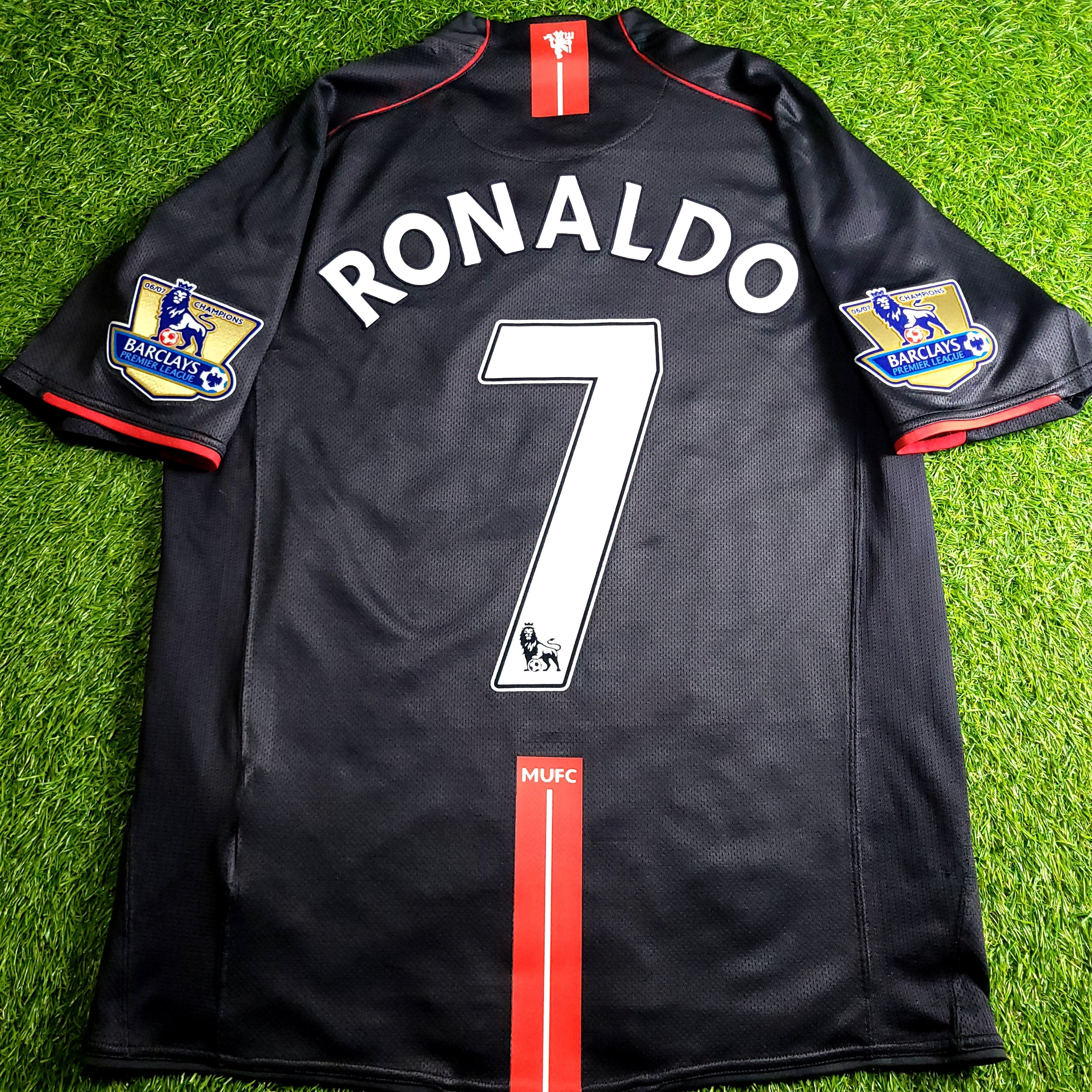 Cristiano Ronaldo Manchester United 2007 2008 Away Soccer Jersey M