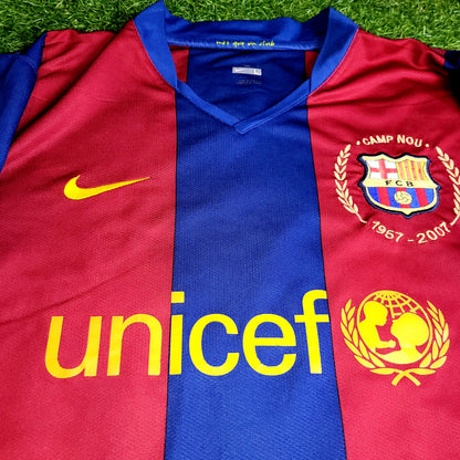 Ronaldinho Barcelona Anniversary 2007 2008 Soccer Jersey L SKU# 237741-655 - ForeverSoccerJerseys