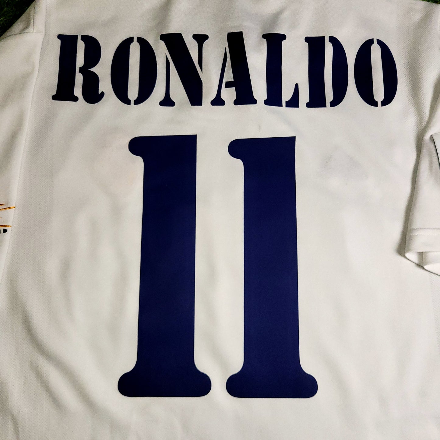 Ronaldo Real Madrid CENTENARY DEBUT 2002 2003 Soccer Jersey L SKU# 156653 - ForeverSoccerJerseys