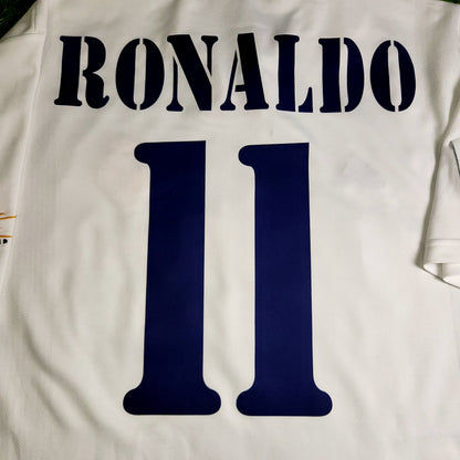 Ronaldo Real Madrid CENTENARY DEBUT 2002 2003 Soccer Jersey L SKU# 156653 - ForeverSoccerJerseys