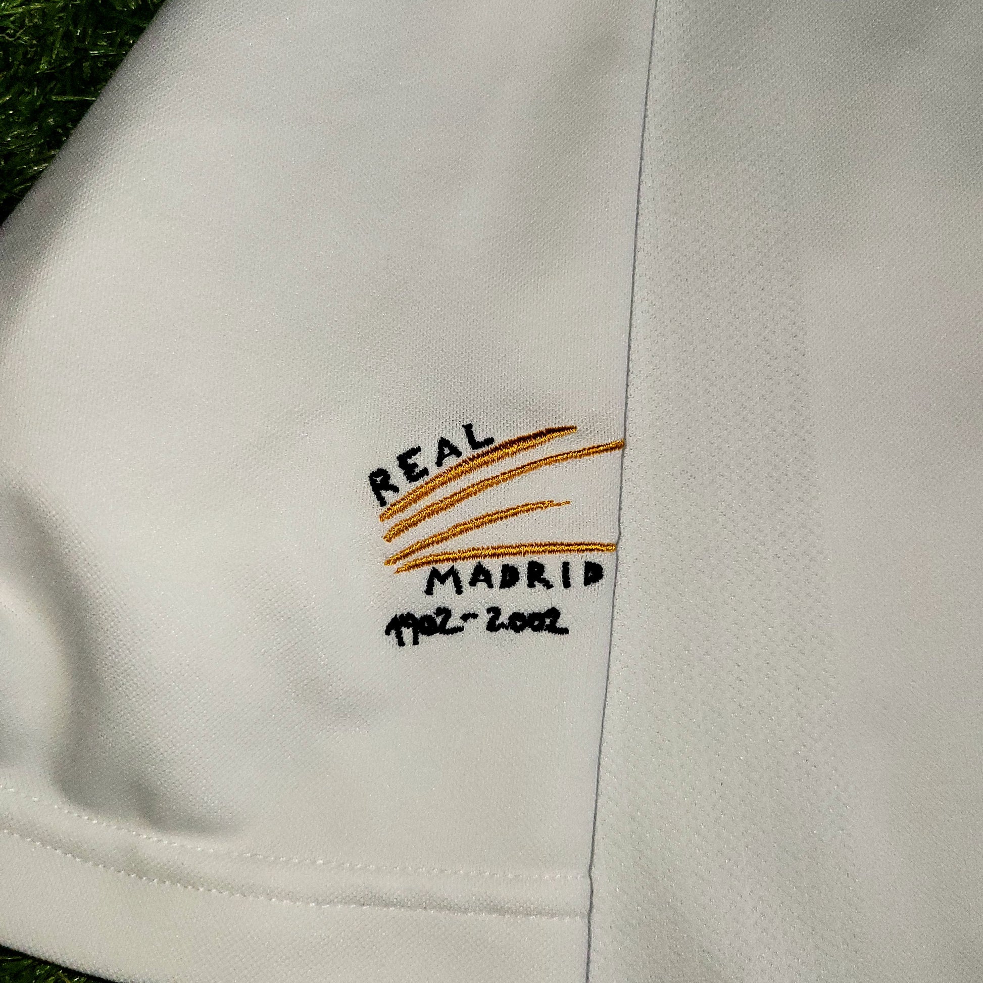 Ronaldo Real Madrid CENTENARY DEBUT 2002 2003 Soccer Jersey L SKU# 156653 - ForeverSoccerJerseys