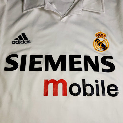 Ronaldo Real Madrid CENTENARY DEBUT 2002 2003 Soccer Jersey L SKU# 156653 - ForeverSoccerJerseys