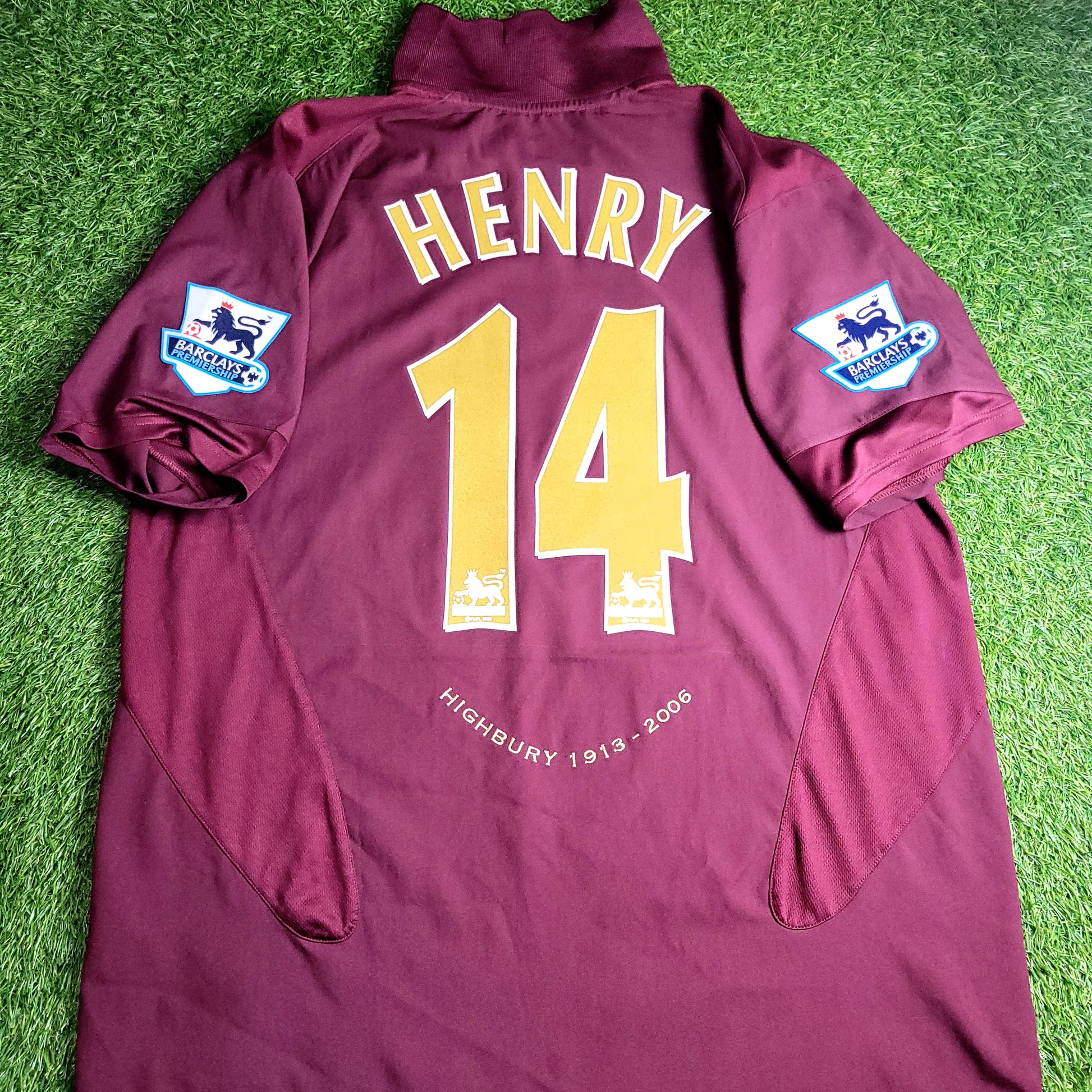 Henry Arsenal 2005 2006 HIGHBURY LAST GAME Home Soccer Jersey L - ForeverSoccerJerseys