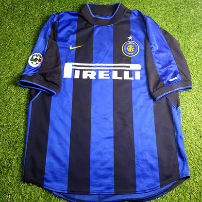 Ronaldo Inter Milan 2000 2001 Home Soccer Jersey M - ForeverSoccerJerseys