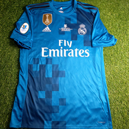 Ramos Real Madrid 2017 2018 SUPERCUP Third Soccer Jersey M SKU# BR3539 - ForeverSoccerJerseys