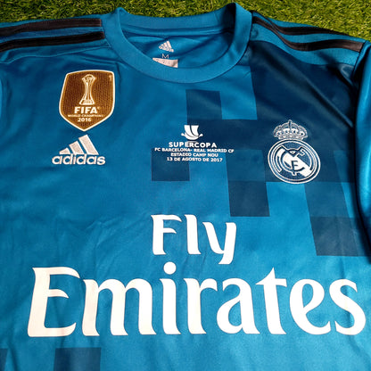 Ramos Real Madrid 2017 2018 SUPERCUP Third Soccer Jersey M SKU# BR3539 - ForeverSoccerJerseys