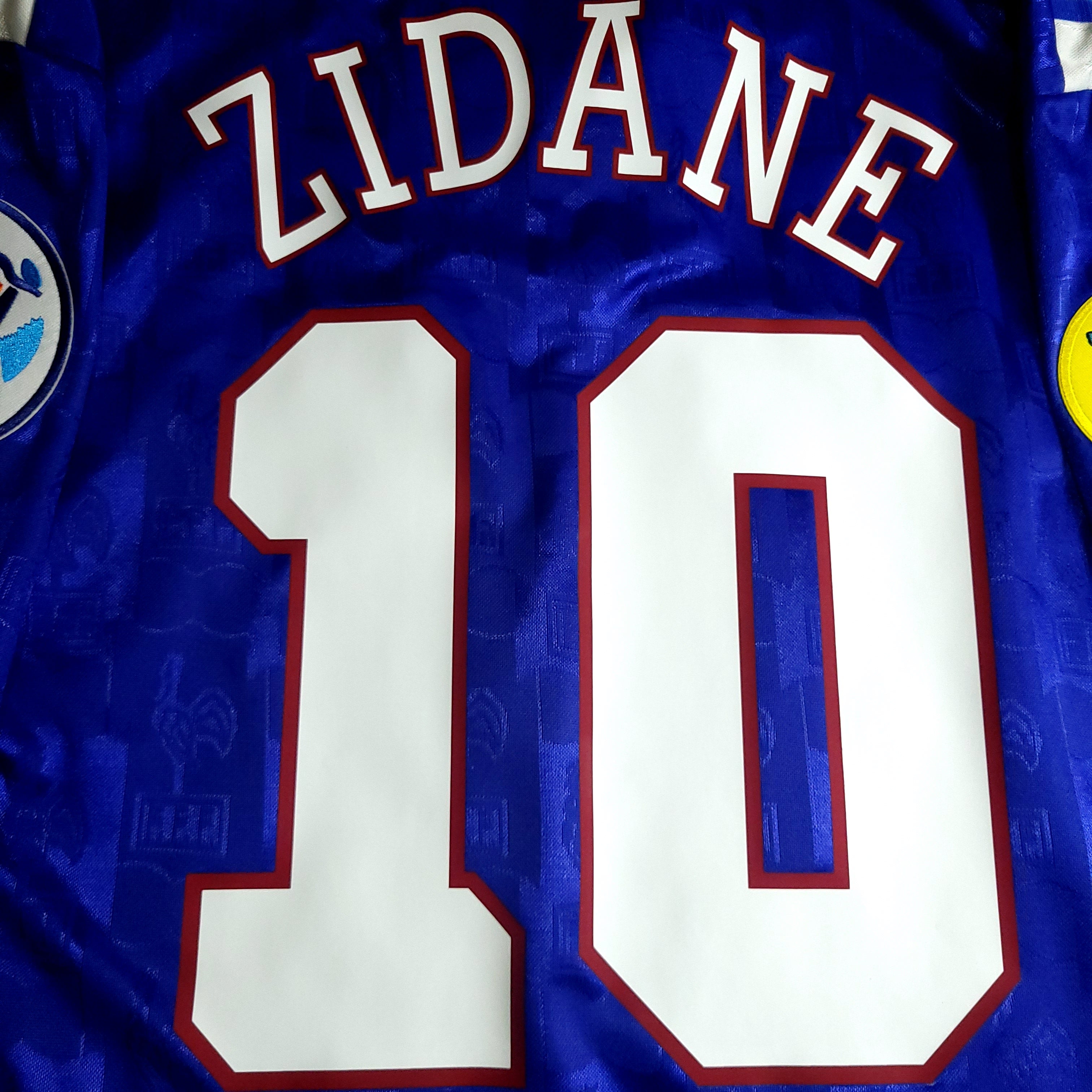 Zidane France Adidas 1996 EURO CUP Soccer Jersey XL