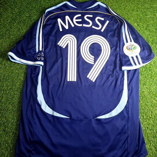 Messi Argentina 2006 WORLD CUP Away Soccer Jersey XL SKU# 069519 - ForeverSoccerJerseys