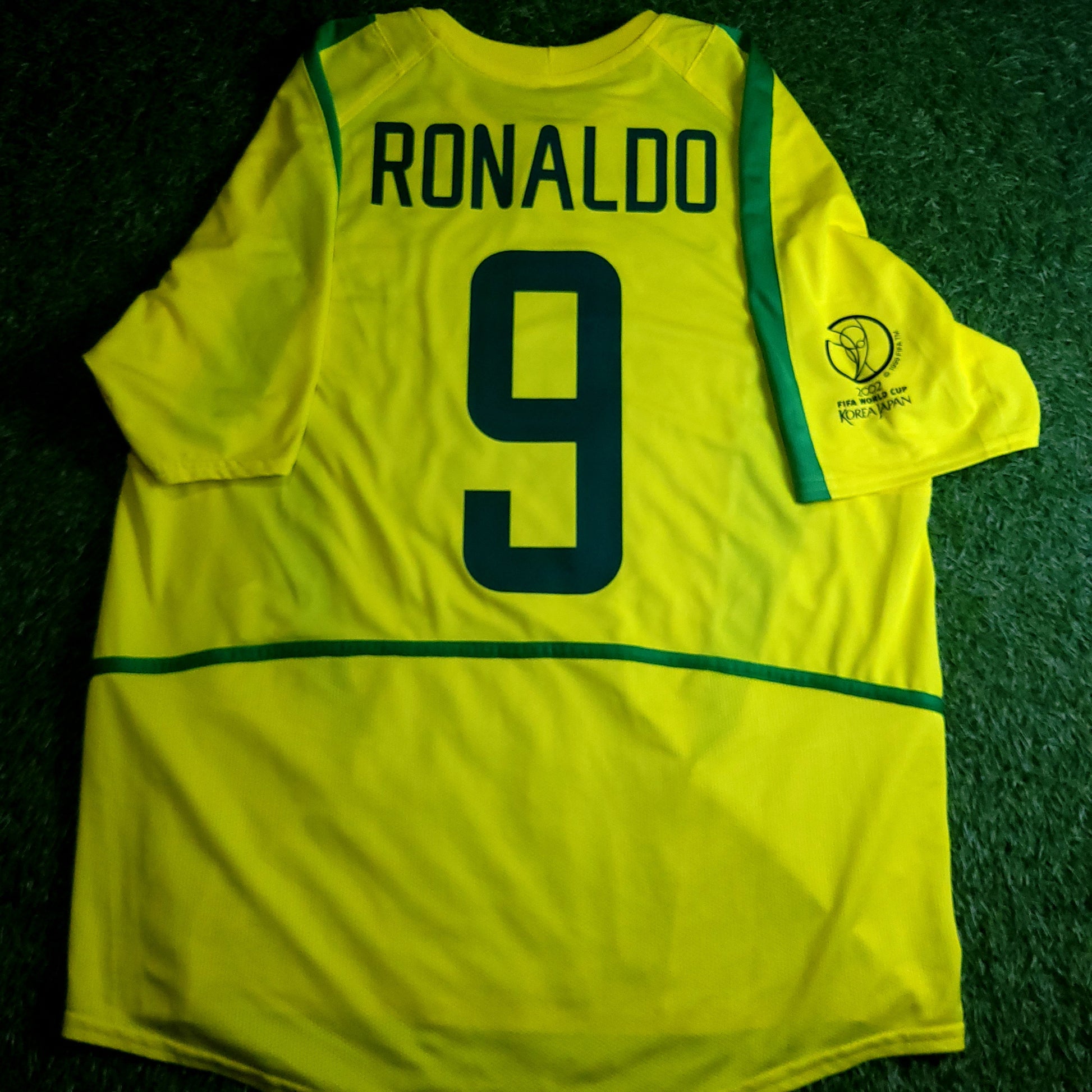Ronaldo Brazil 2002 WORLD CUP Soccer Jersey M - ForeverSoccerJerseys