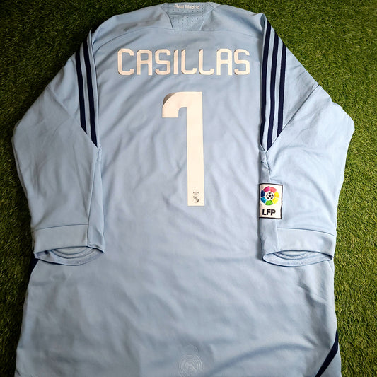 Casillas Real Madrid GK 2008 2009 Soccer Jersey XL SKU# 697795