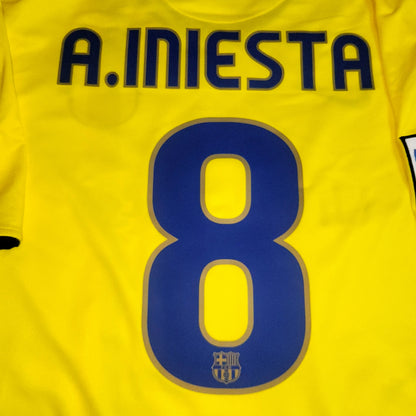 Iniesta Barcelona INIESTAZO TREBLE 2008 2009 Away Soccer Jersey XL SKU# 286787-760 - ForeverSoccerJerseys