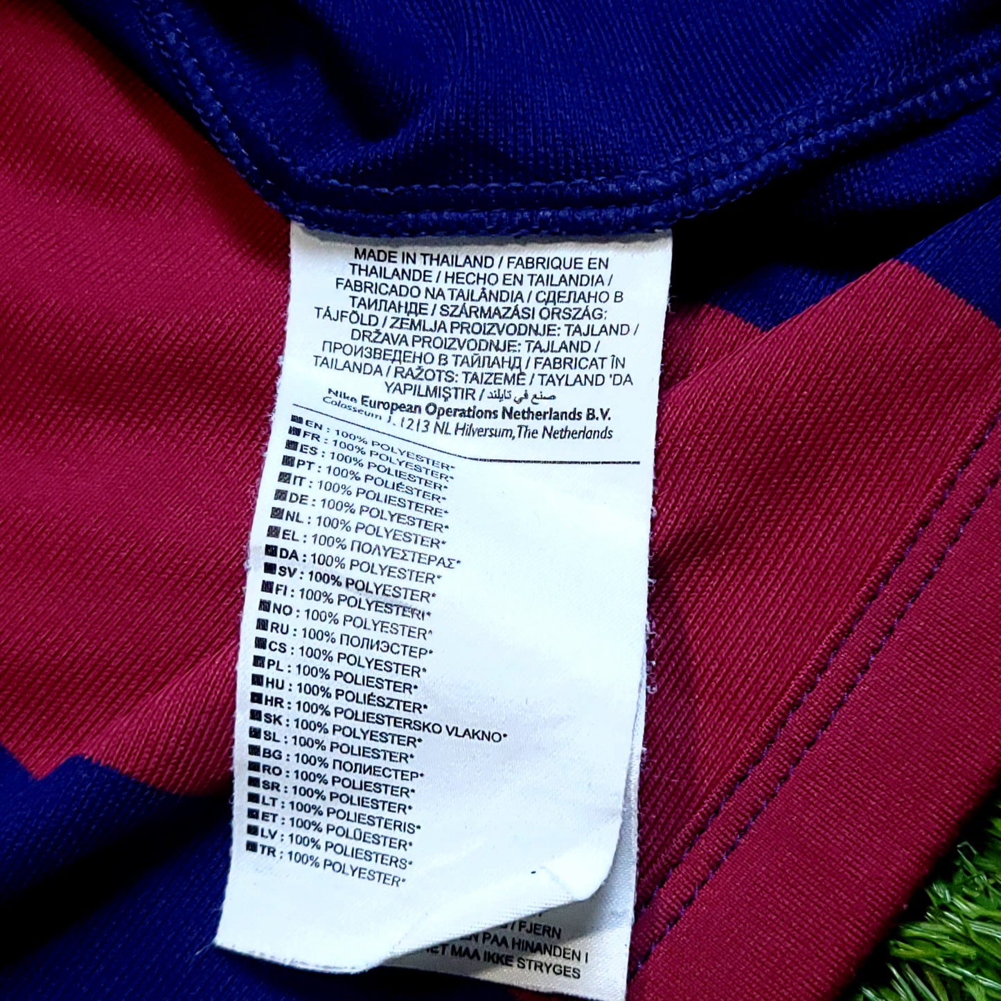 Messi Barcelona 2014 2015 TREBLE Soccer Jersey L SKU# 610594-422 - ForeverSoccerJerseys