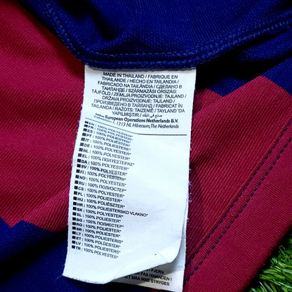 Messi Barcelona 2014 2015 TREBLE Soccer Jersey L SKU# 610594-422 - ForeverSoccerJerseys