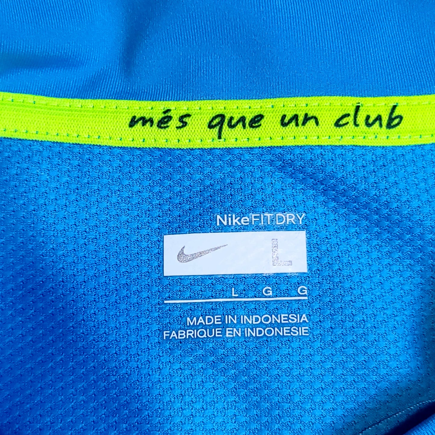 Messi Barcelona Anniversary 2007 2008 Away Soccer Jersey L SKU# 237743-414 - ForeverSoccerJerseys