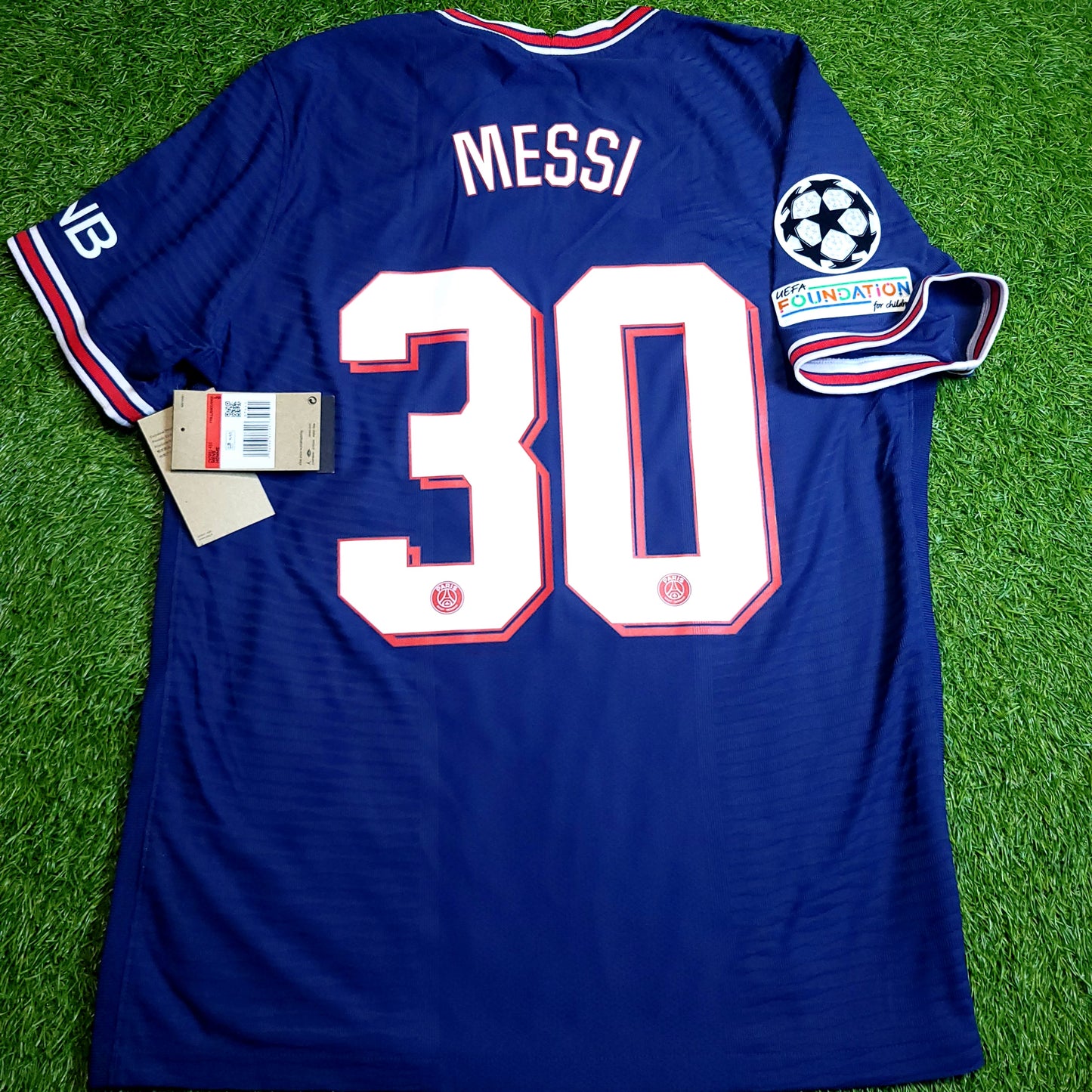 Messi Paris Saint Germain PSG Jordan 2021 2022 UEFA DEBUT Soccer Jersey BNWT L SKU# CV7851-411