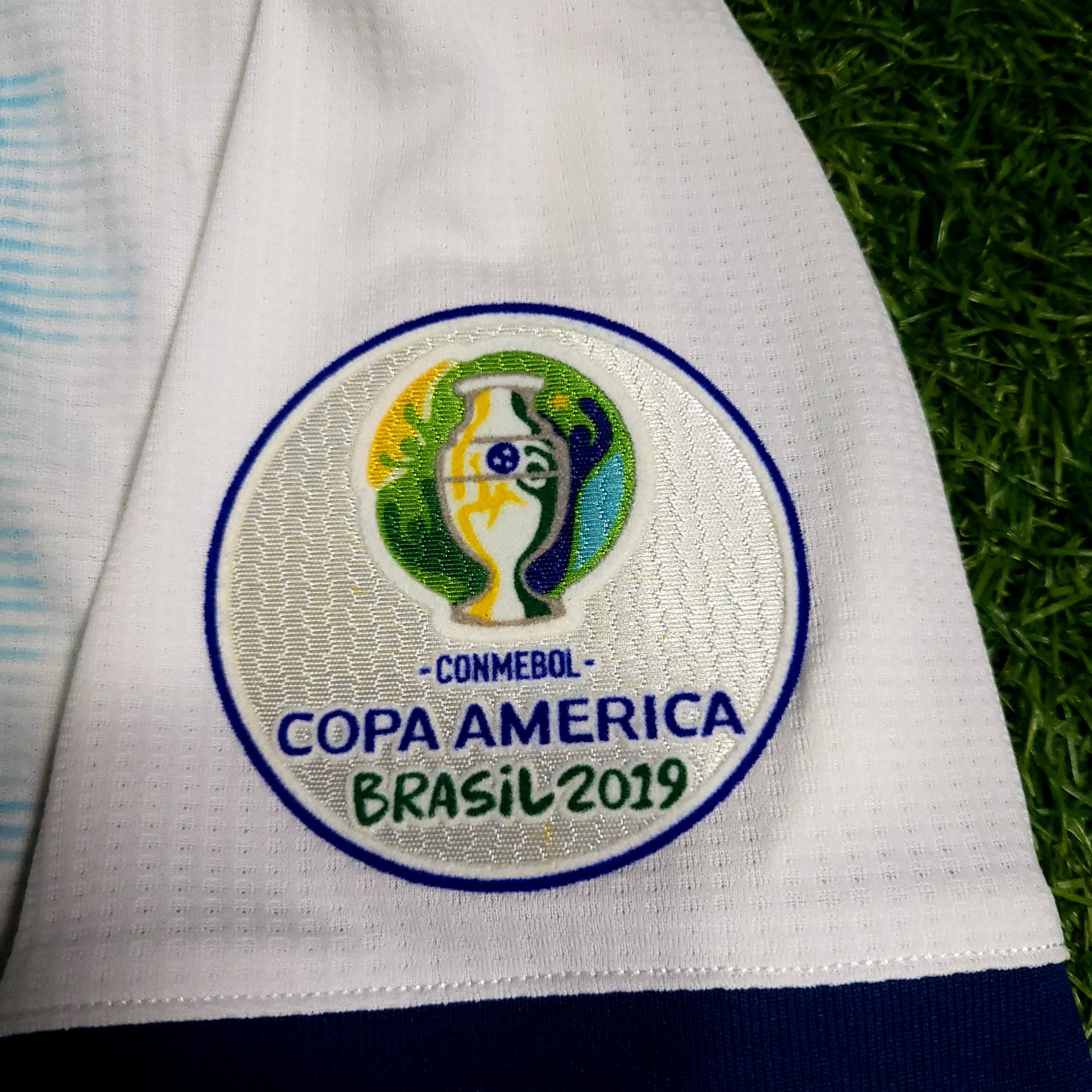 Messi Argentina 2019 COPA AMERICA PLAYER ISSUE Soccer Jersey M SKU# DP0225 - ForeverSoccerJerseys