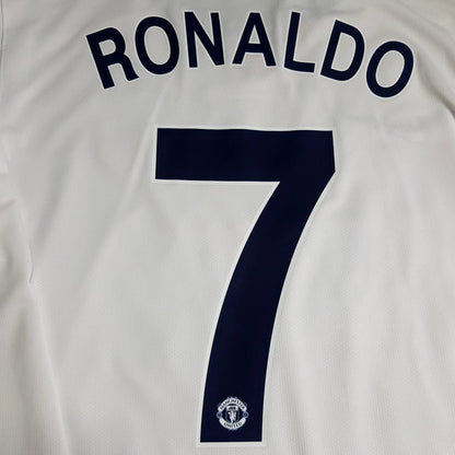 Cristiano Ronaldo Manchester United UEFA FINAL 2008 2009 Away Long Sleeve Soccer Jersey M SKU# 287613-105 - ForeverSoccerJerseys