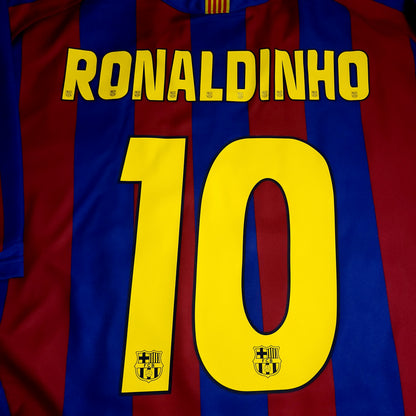 Ronaldinho Barcelona 2005 2006 Soccer Jersey XL SKU# 196466ZF1 - ForeverSoccerJerseys