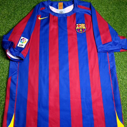 Ronaldinho Barcelona 2005 2006 Soccer Jersey XL SKU# 196466ZF1 - ForeverSoccerJerseys