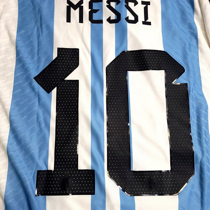 Messi Argentina 2022 WORLD CUP FINAL PLAYER ISSUE Soccer Jersey BNWT XL SKU# HF2157 - ForeverSoccerJerseys
