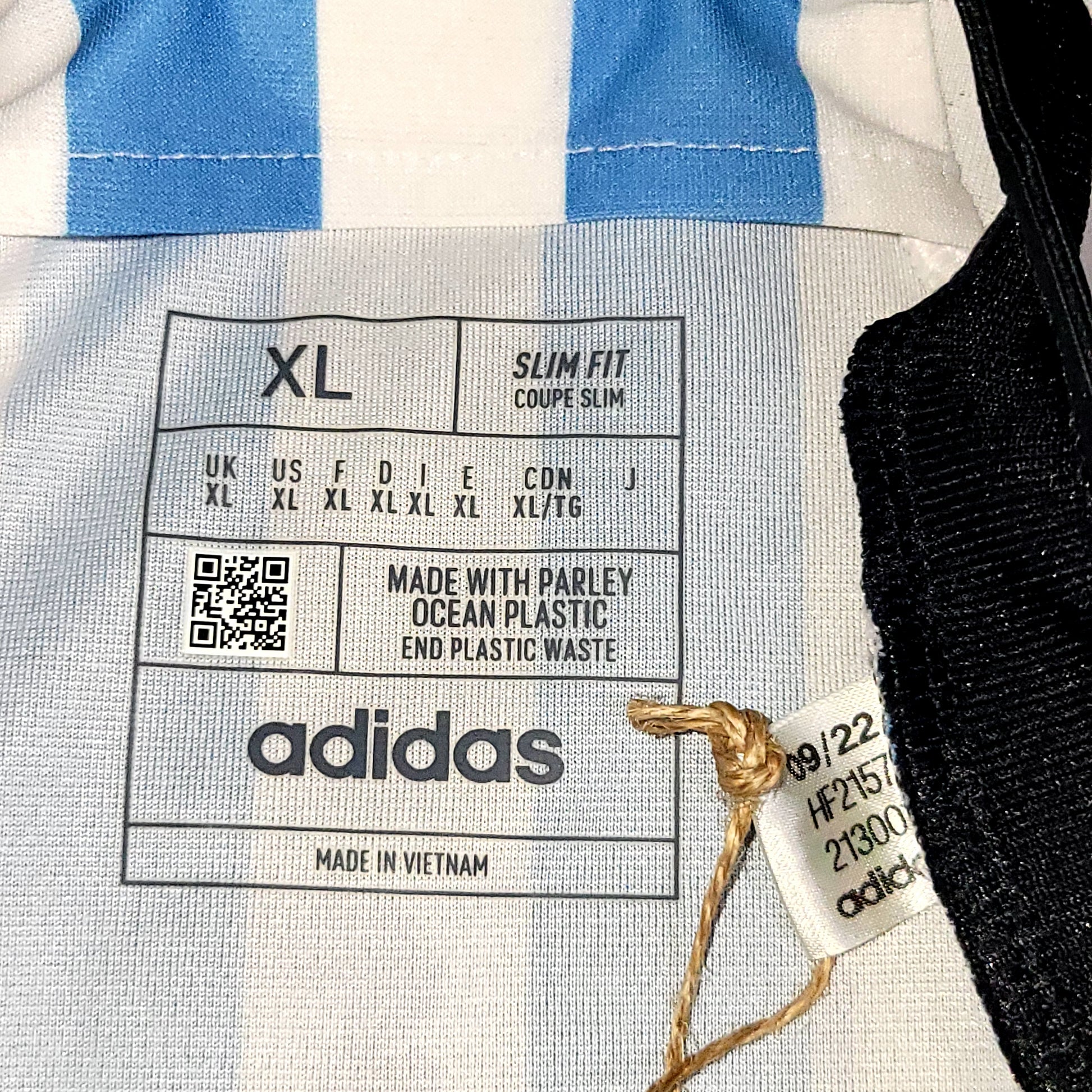 Messi Argentina 2022 WORLD CUP FINAL PLAYER ISSUE Soccer Jersey BNWT XL SKU# HF2157 - ForeverSoccerJerseys
