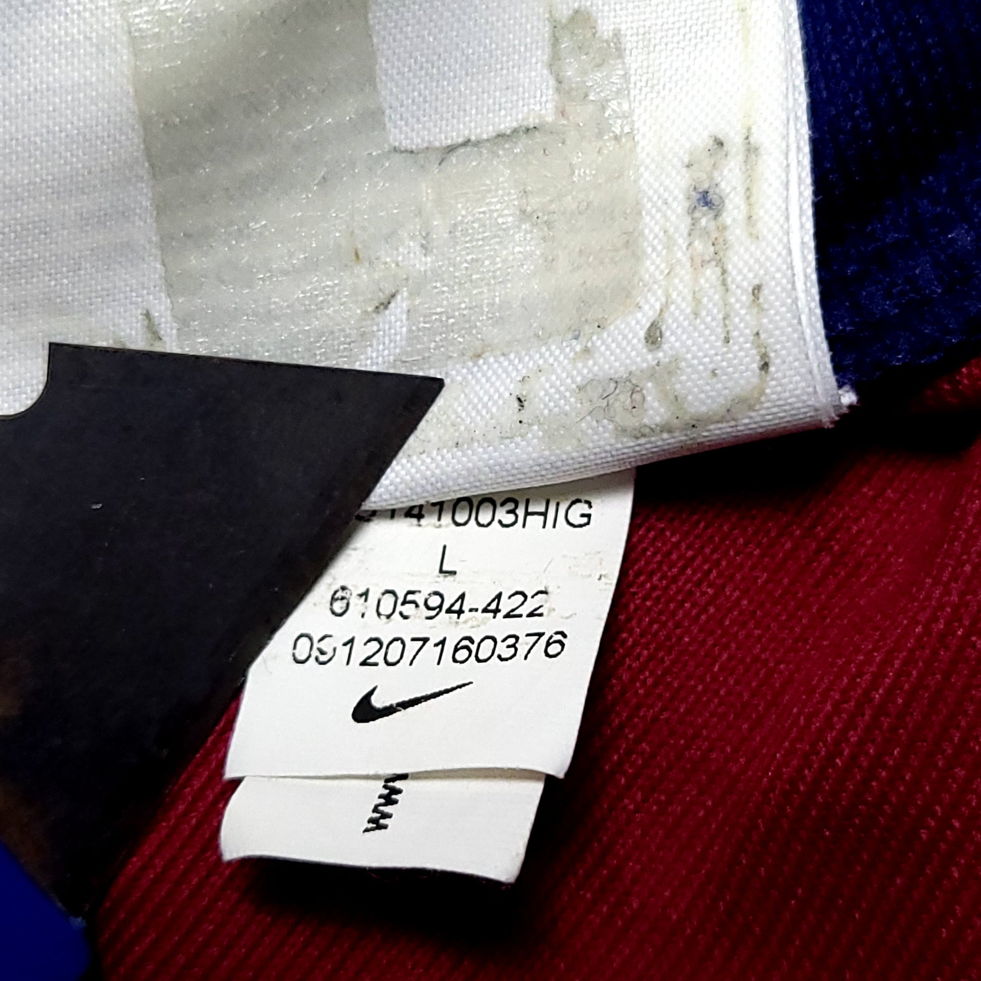 Iniesta Barcelona 2014 2015 TREBLE SEASON Soccer Jersey L SKU# 610594-422 - ForeverSoccerJerseys
