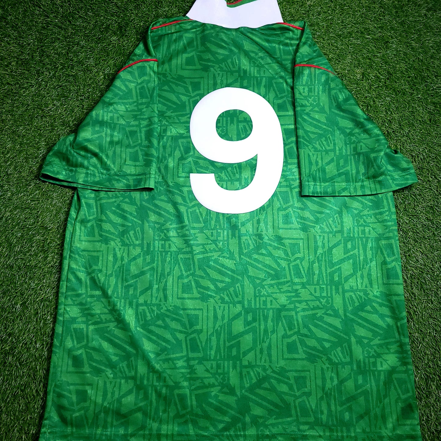 Hugo Sanchez Mexico Umbro 1993 COPA AMERICA Soccer Jersey L - ForeverSoccerJerseys