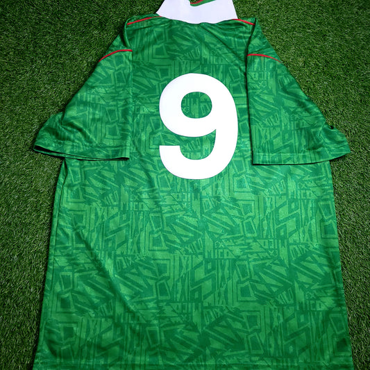Hugo Sanchez Mexico Umbro 1993 COPA AMERICA Soccer Jersey L - ForeverSoccerJerseys