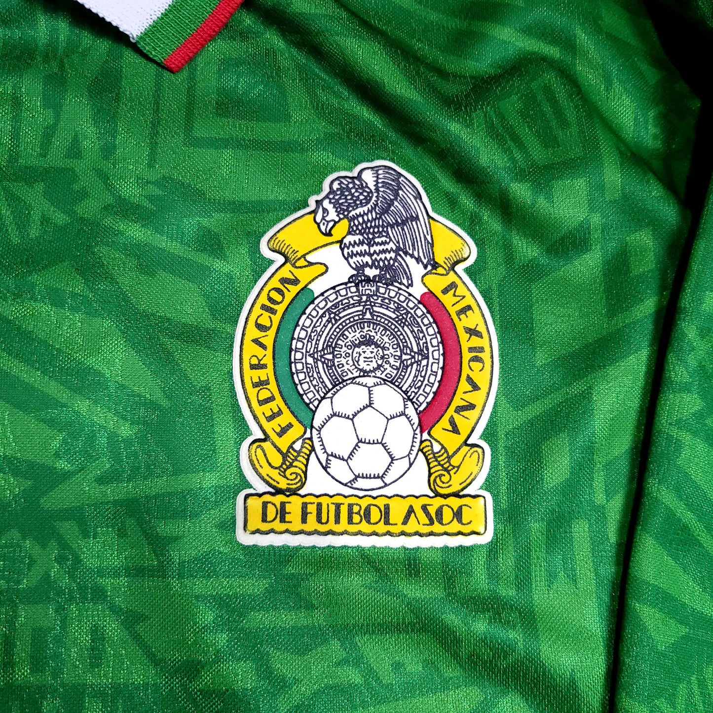 Hugo Sanchez Mexico Umbro 1993 COPA AMERICA Soccer Jersey L - ForeverSoccerJerseys